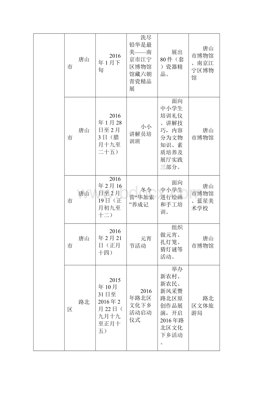 春节元宵节期间重点群众文化活动统计表.docx_第3页