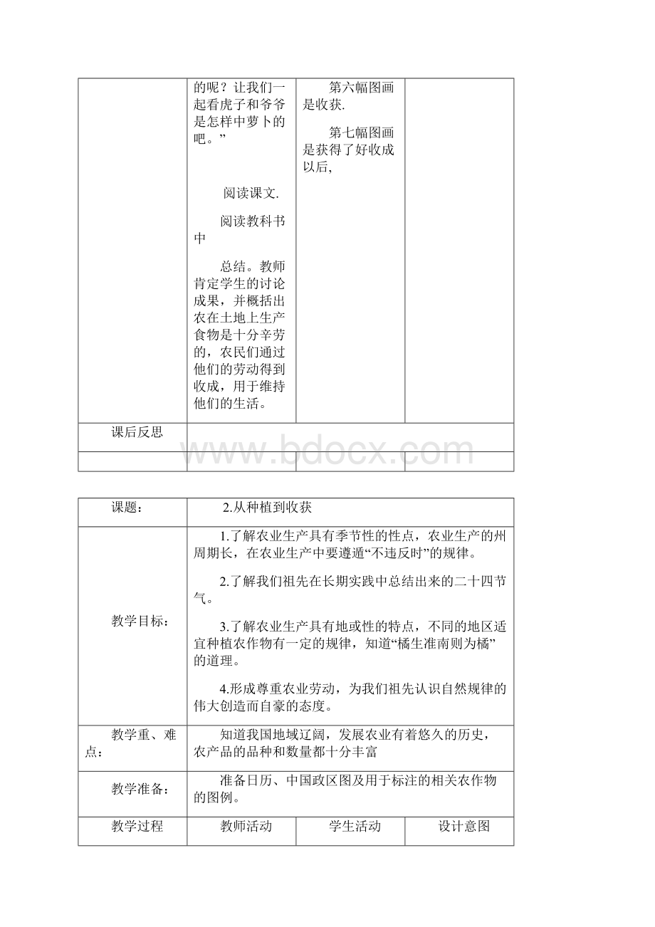 北师大版四年级下册 品德与社会教案.docx_第2页