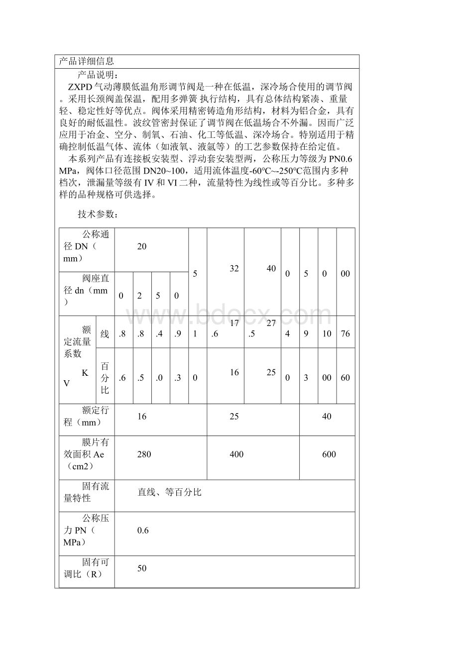 低温调节阀ZXPD低温调节阀.docx_第2页