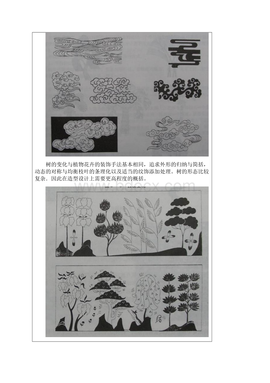 《图案基础》教案 第十二课 风景图案Word文件下载.docx_第3页