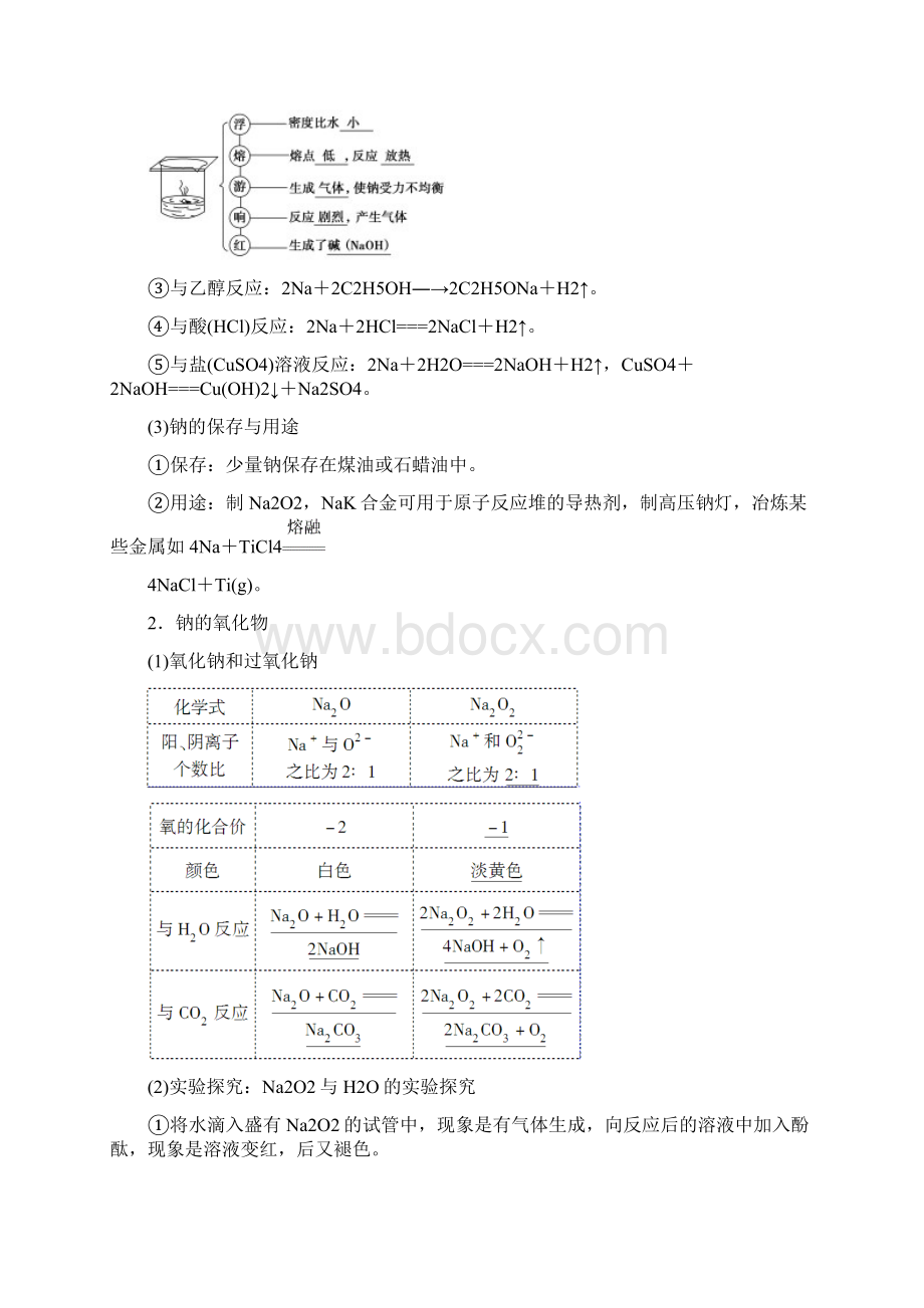 高中化学一轮复习第3章 第1节 钠及其化合物.docx_第2页