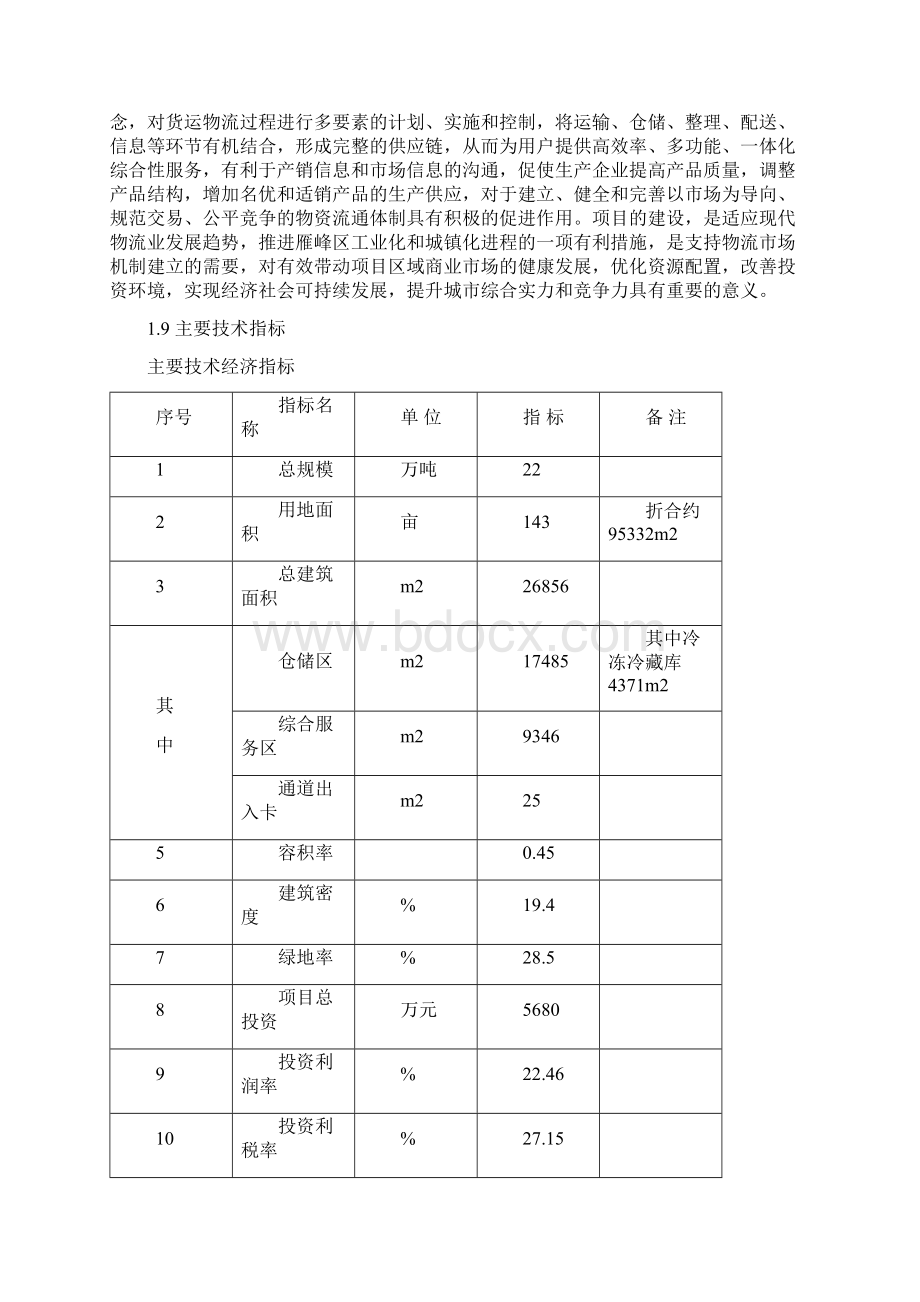 精品某市物流园建设项目可研报告优秀甲级资质设计院编制1.docx_第2页