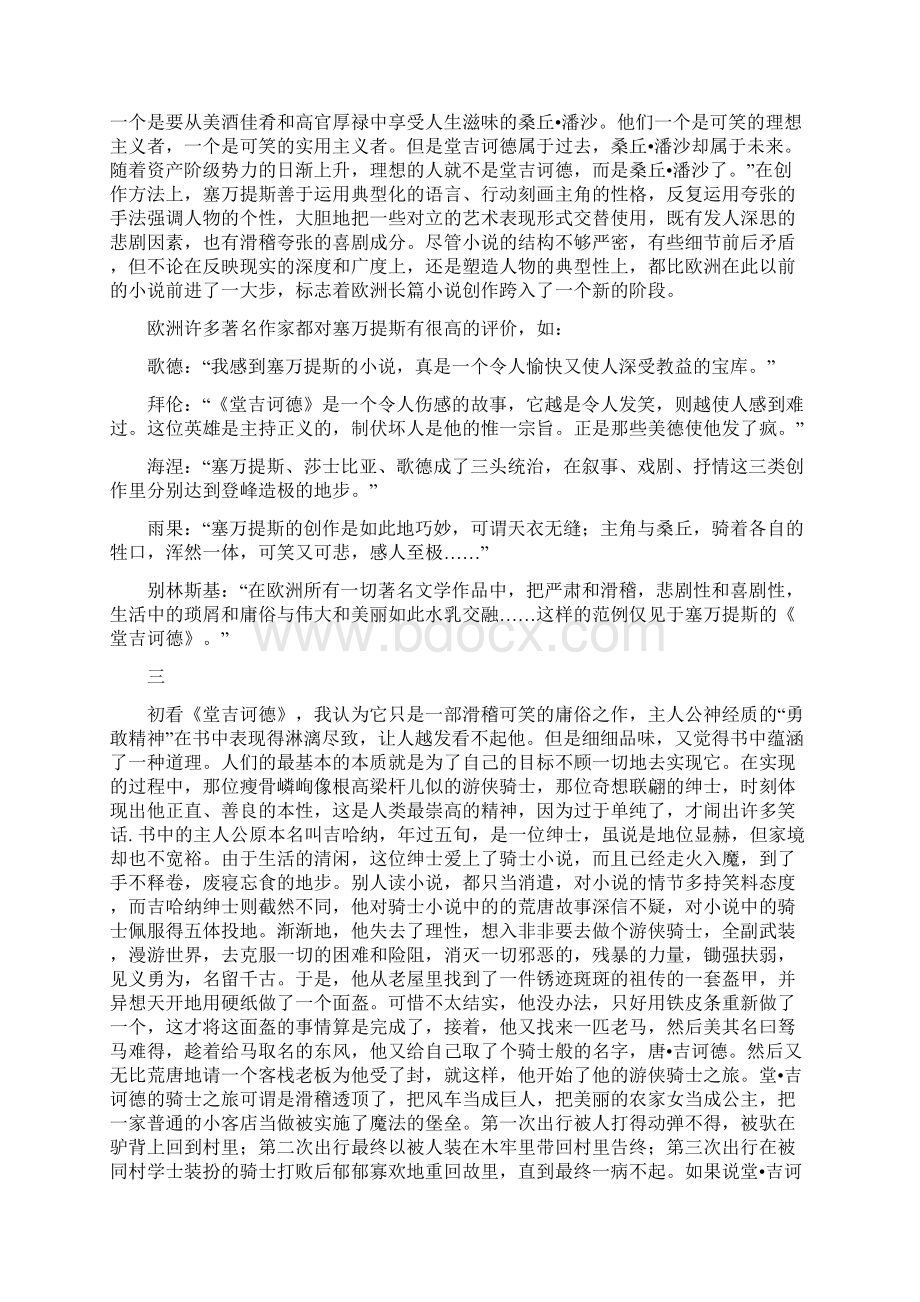 评价《堂吉诃德》.docx_第2页