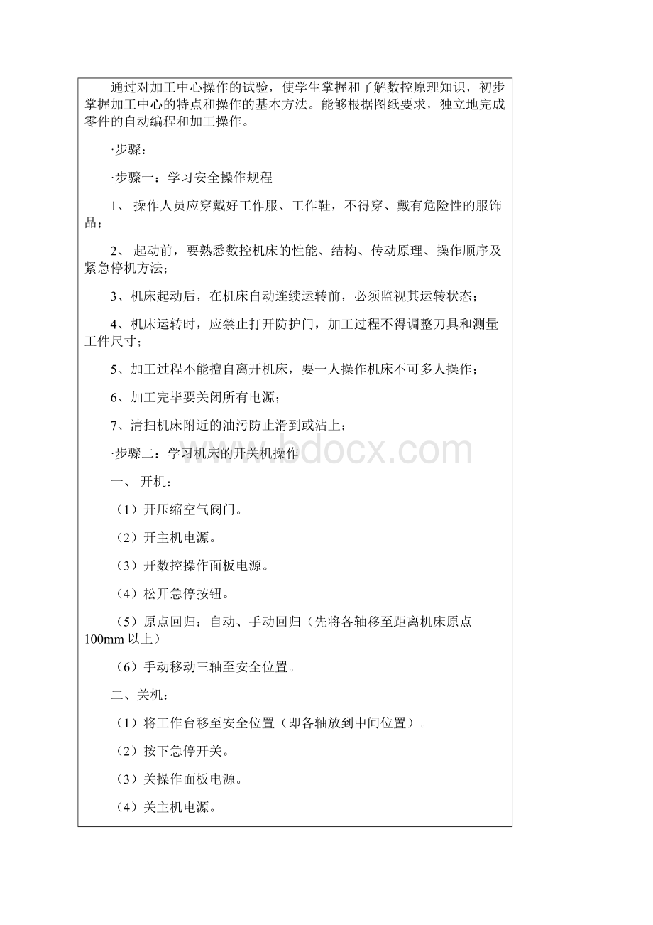 加工中心开放性实验.docx_第2页