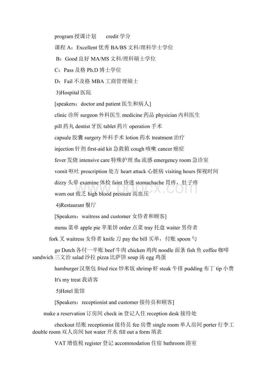 新四六级听力场景词汇大全资料.docx_第2页