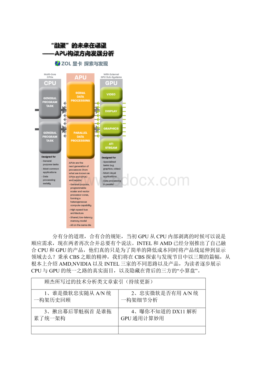 融聚的未来在哪里 APU构架方向发展分析.docx_第3页