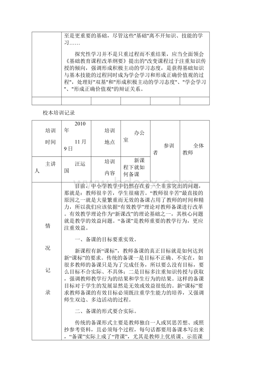 小学校本培训记录12个.docx_第2页