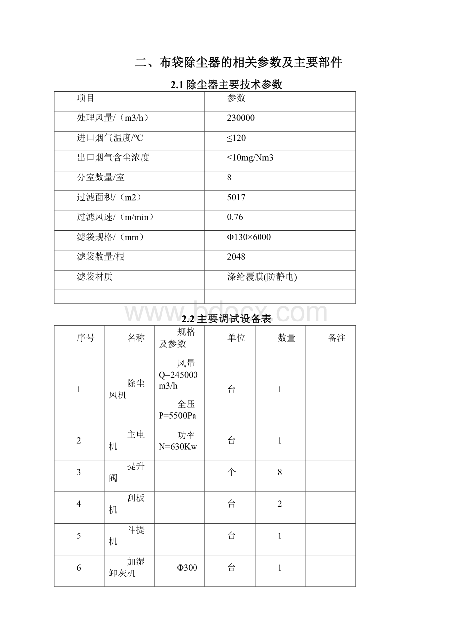 负压脉冲除尘器调试方案Word下载.docx_第2页