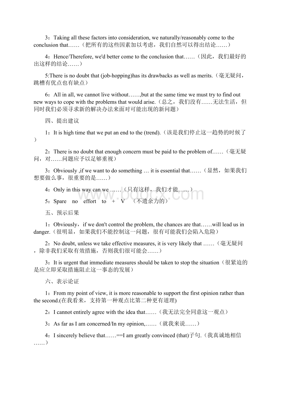 英语作文万能句子Word文件下载.docx_第2页