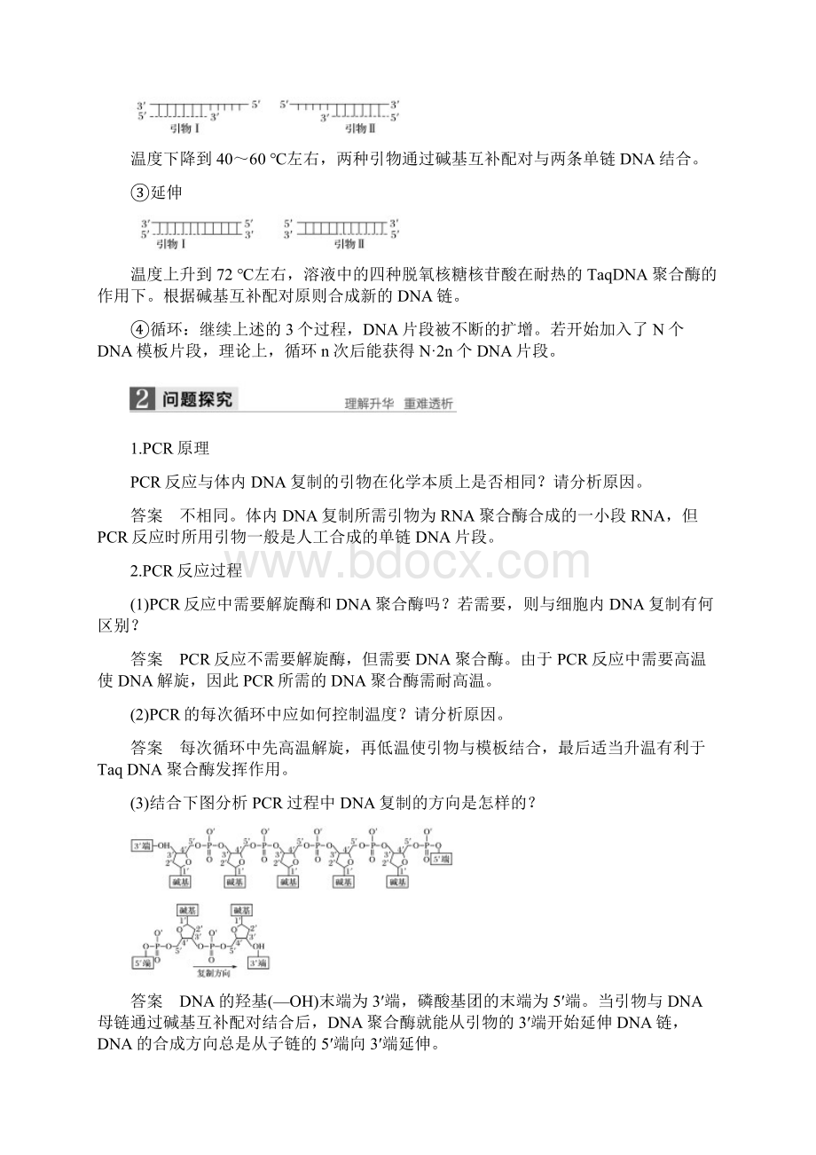 学年高中生物第章现代生物技术聚合酶链式反应技术同步备课教学案.docx_第3页