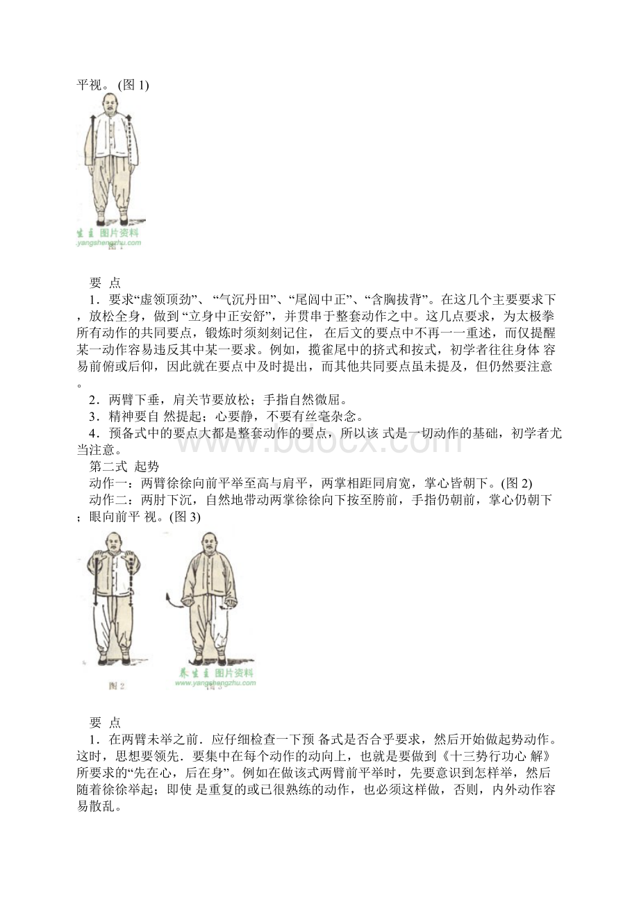 杨式传统太极拳八十五式太极拳谱图文详解.docx_第2页