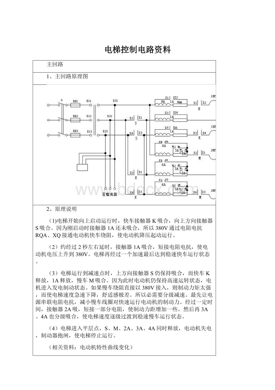 电梯控制电路资料.docx_第1页