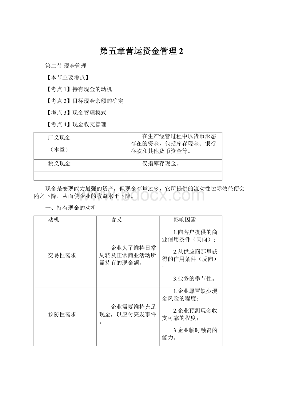 第五章营运资金管理2.docx