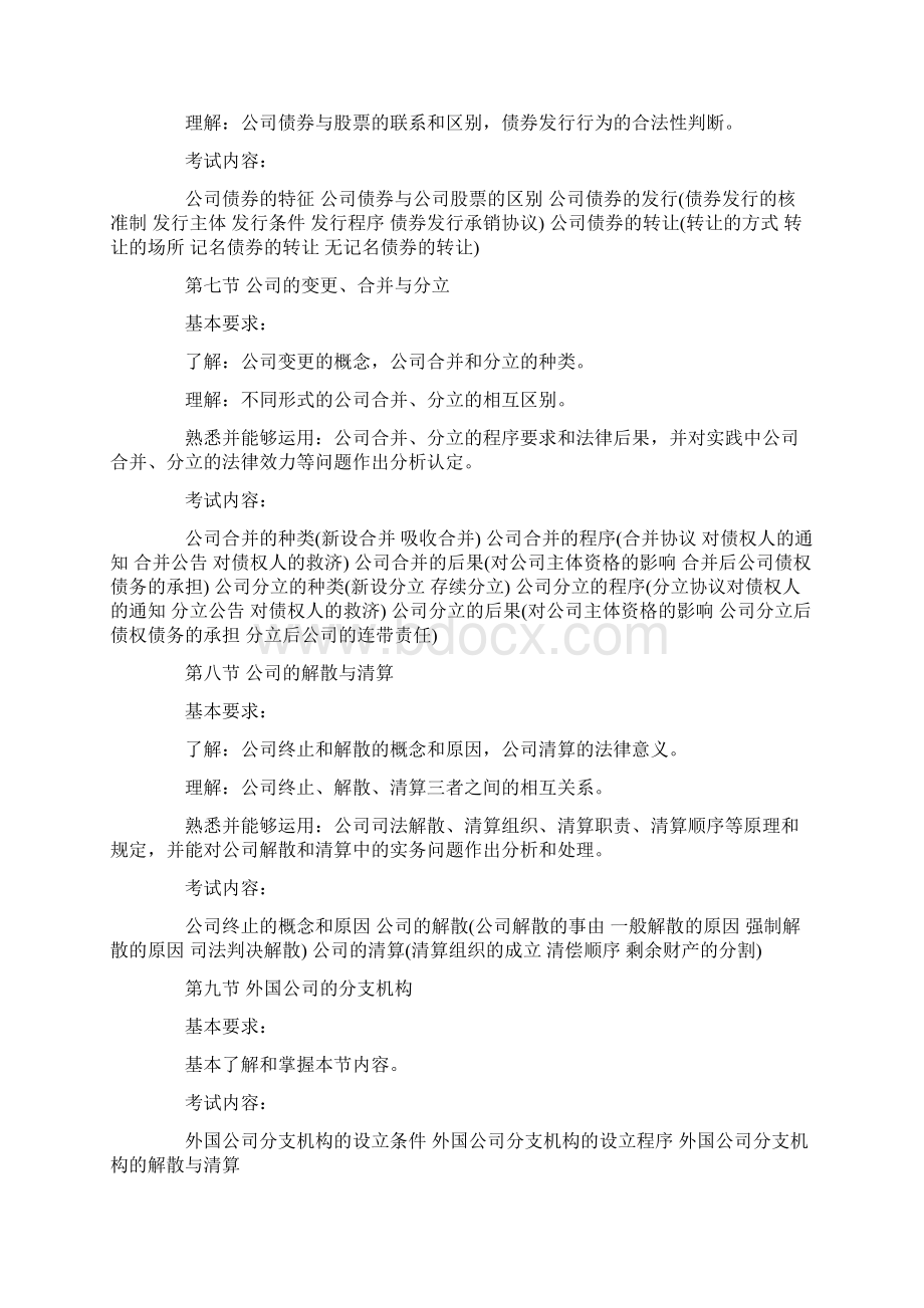 司法考试大纲商法.docx_第3页