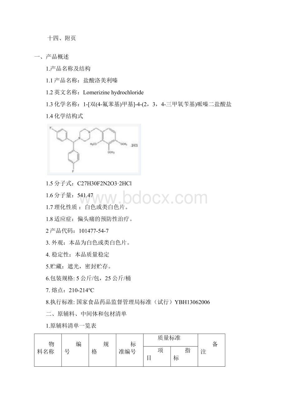 2盐酸洛美利嗪生产工艺规程.docx_第2页