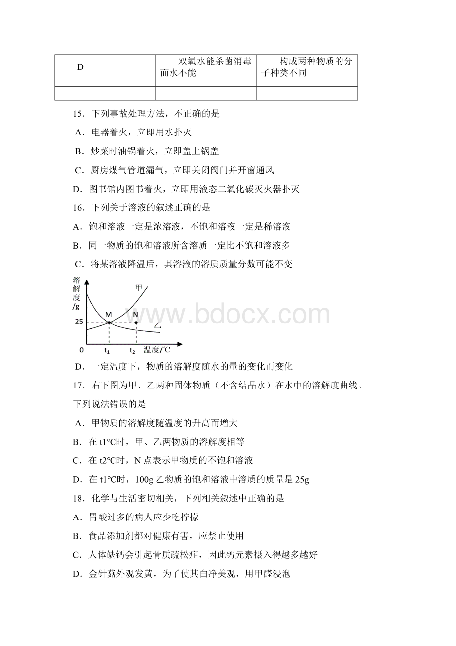 常州市度第二学期九年级第二次模拟考试化学试题及答案文档格式.docx_第3页