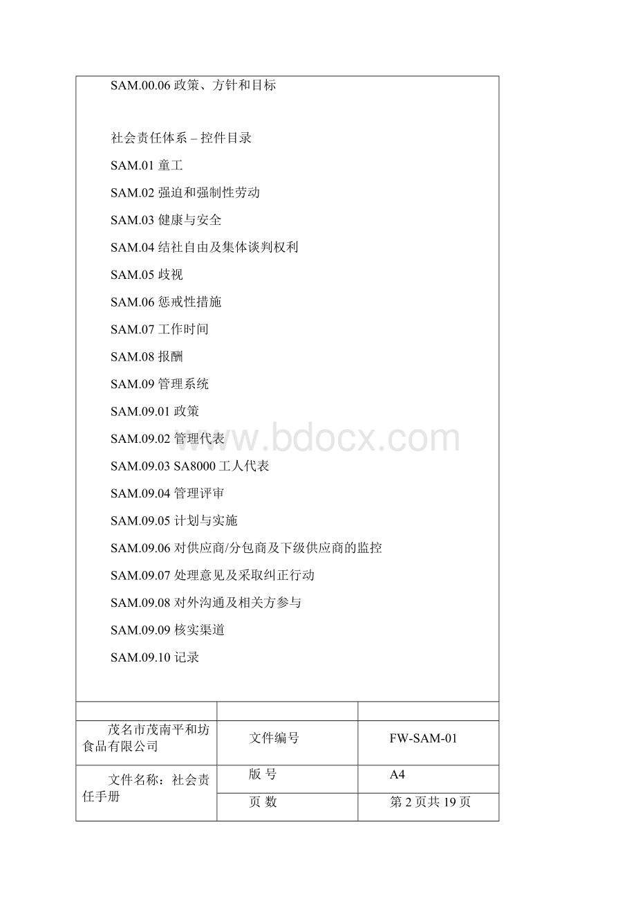 SA8000社会责任管理体系手册A4Word文档下载推荐.docx_第2页