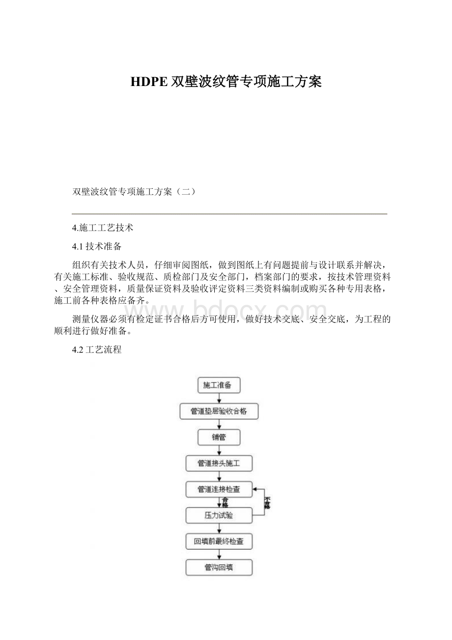 HDPE双壁波纹管专项施工方案.docx