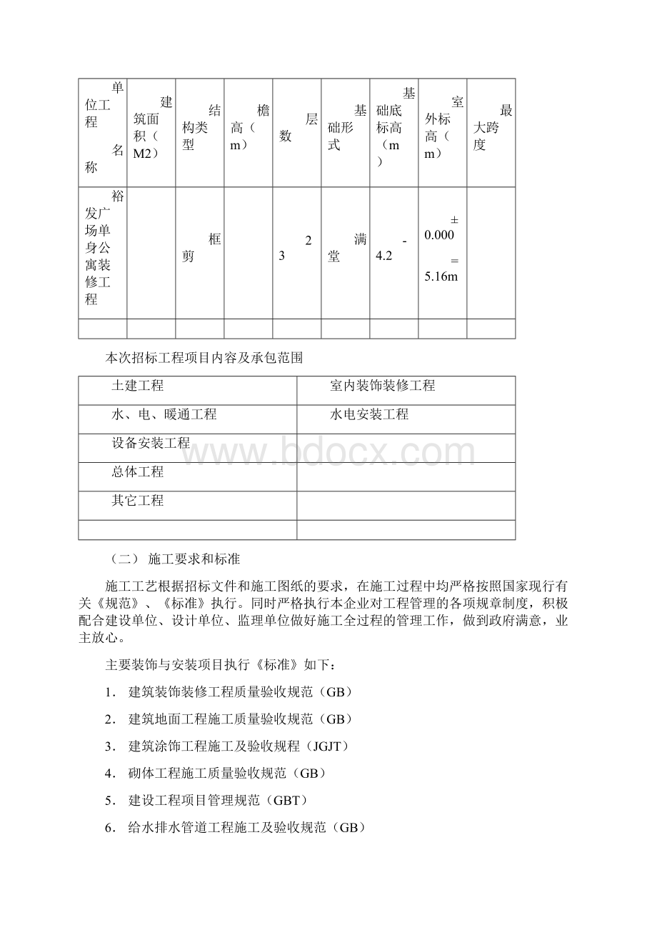 裕发广场单身公寓精装修工程组织施工组织设计Word下载.docx_第2页