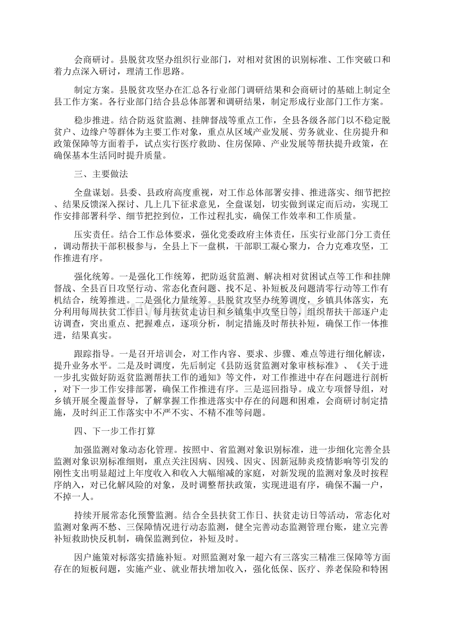 防止返贫监测工作情况汇报.docx_第3页