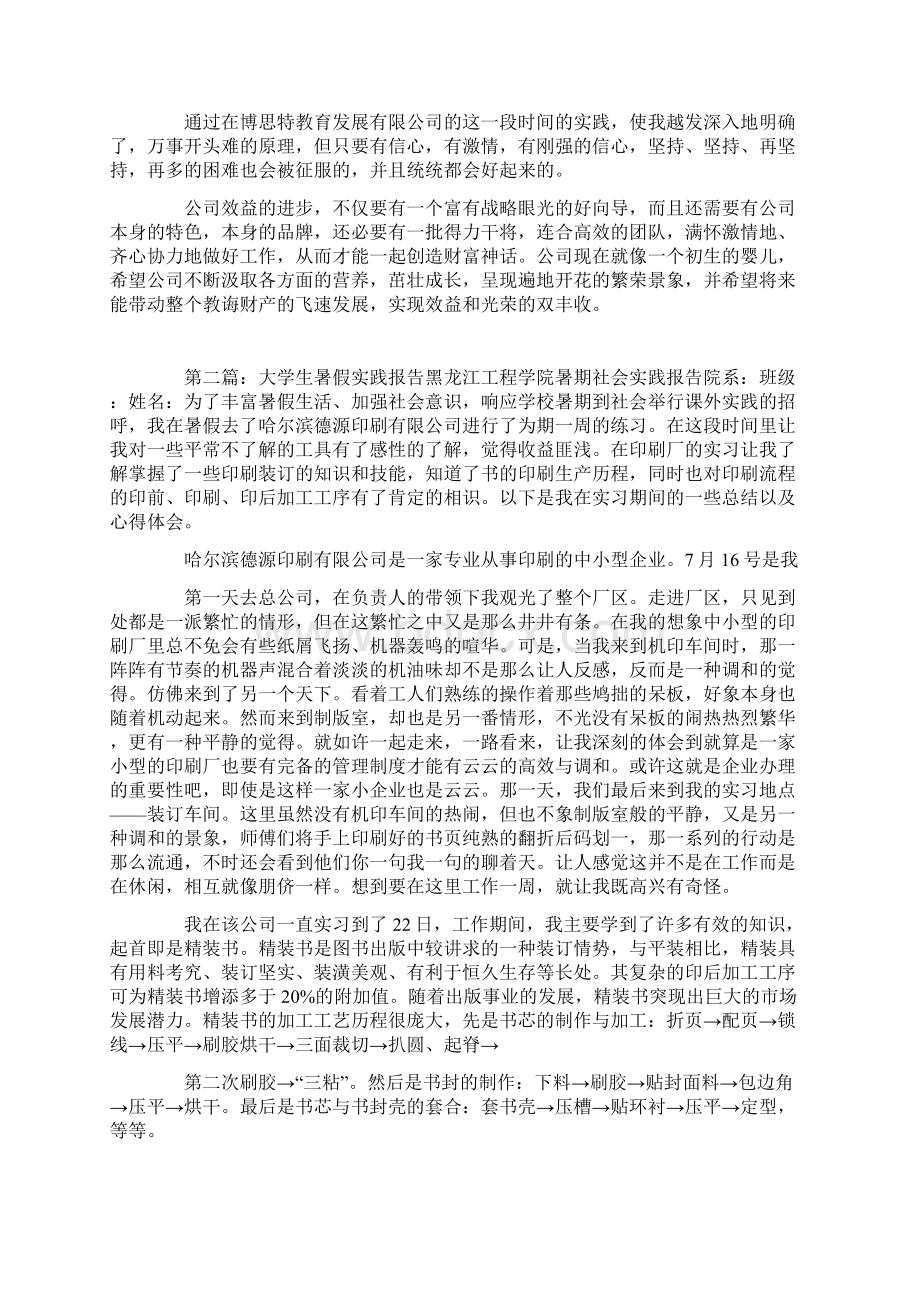 大学生暑假实践报告精选多篇.docx_第2页