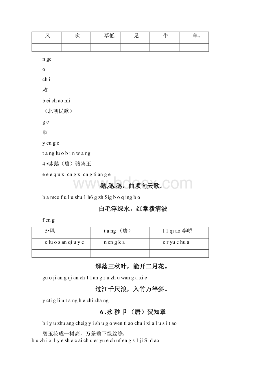 完整版小学生必背古诗75首注音版Word文档下载推荐.docx_第3页