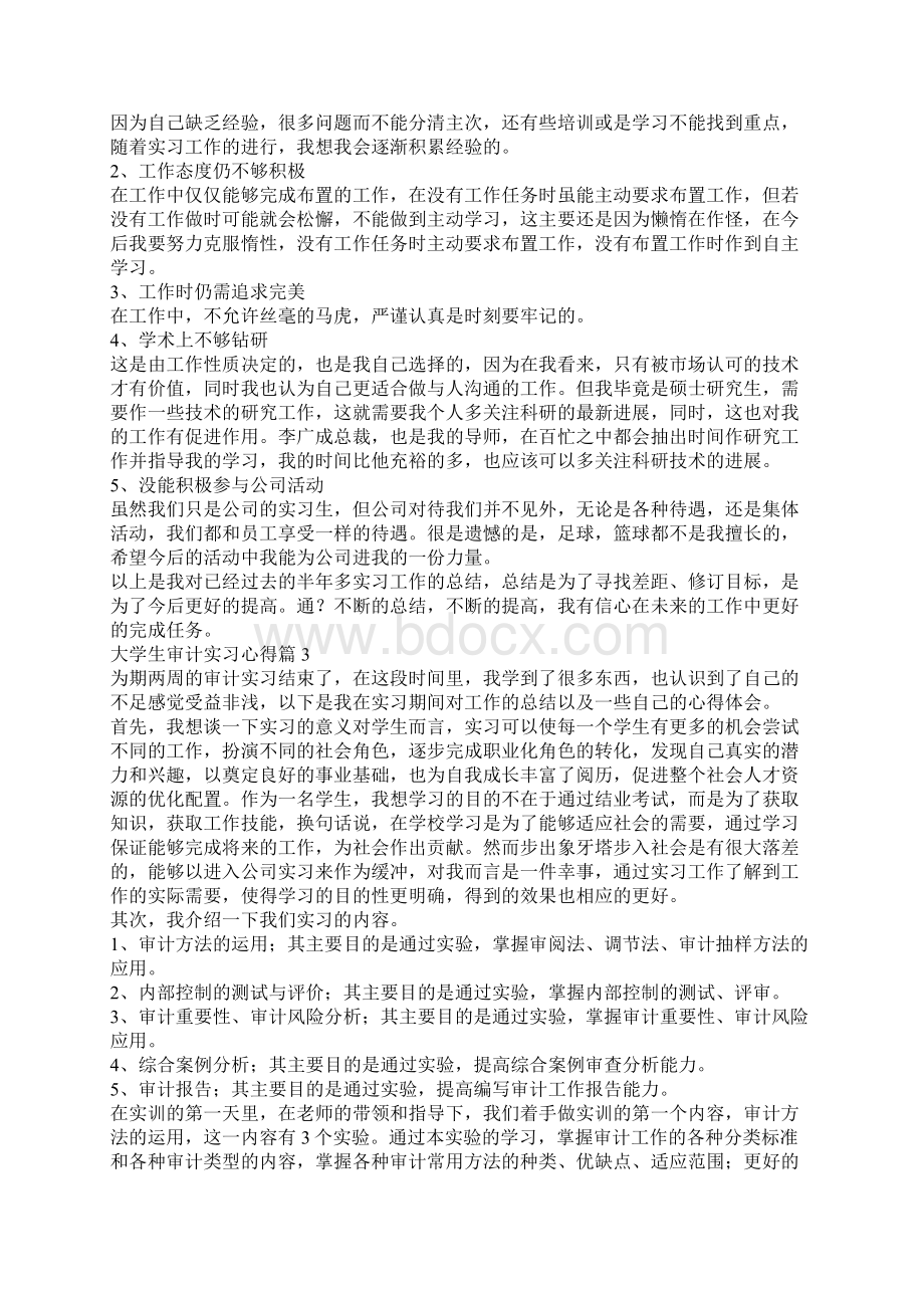 大学生审计实习心得3篇.docx_第3页