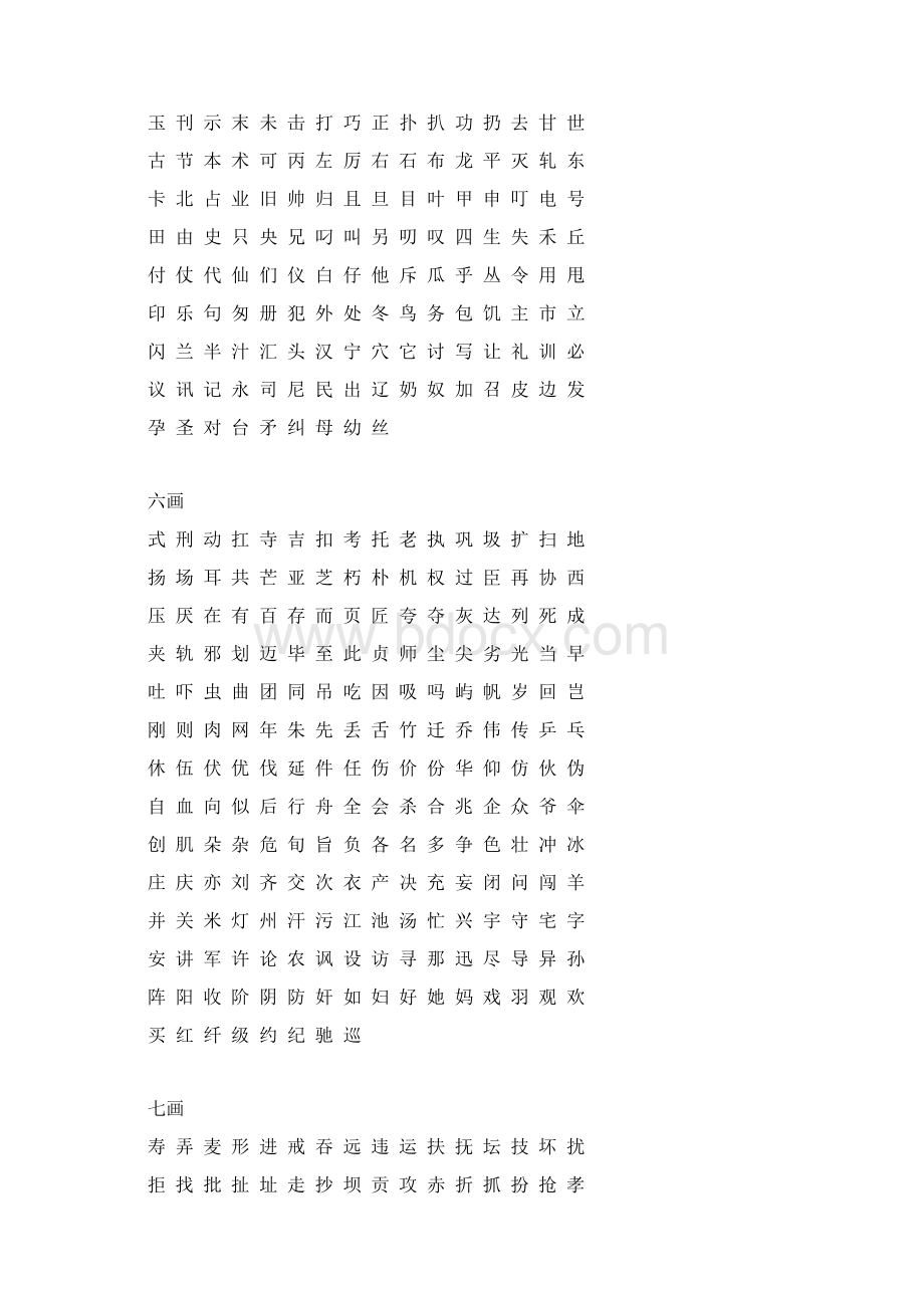 现代汉语常用字表常用2500字Word格式文档下载.docx_第2页