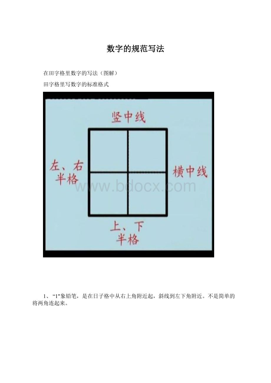 数字的规范写法.docx_第1页