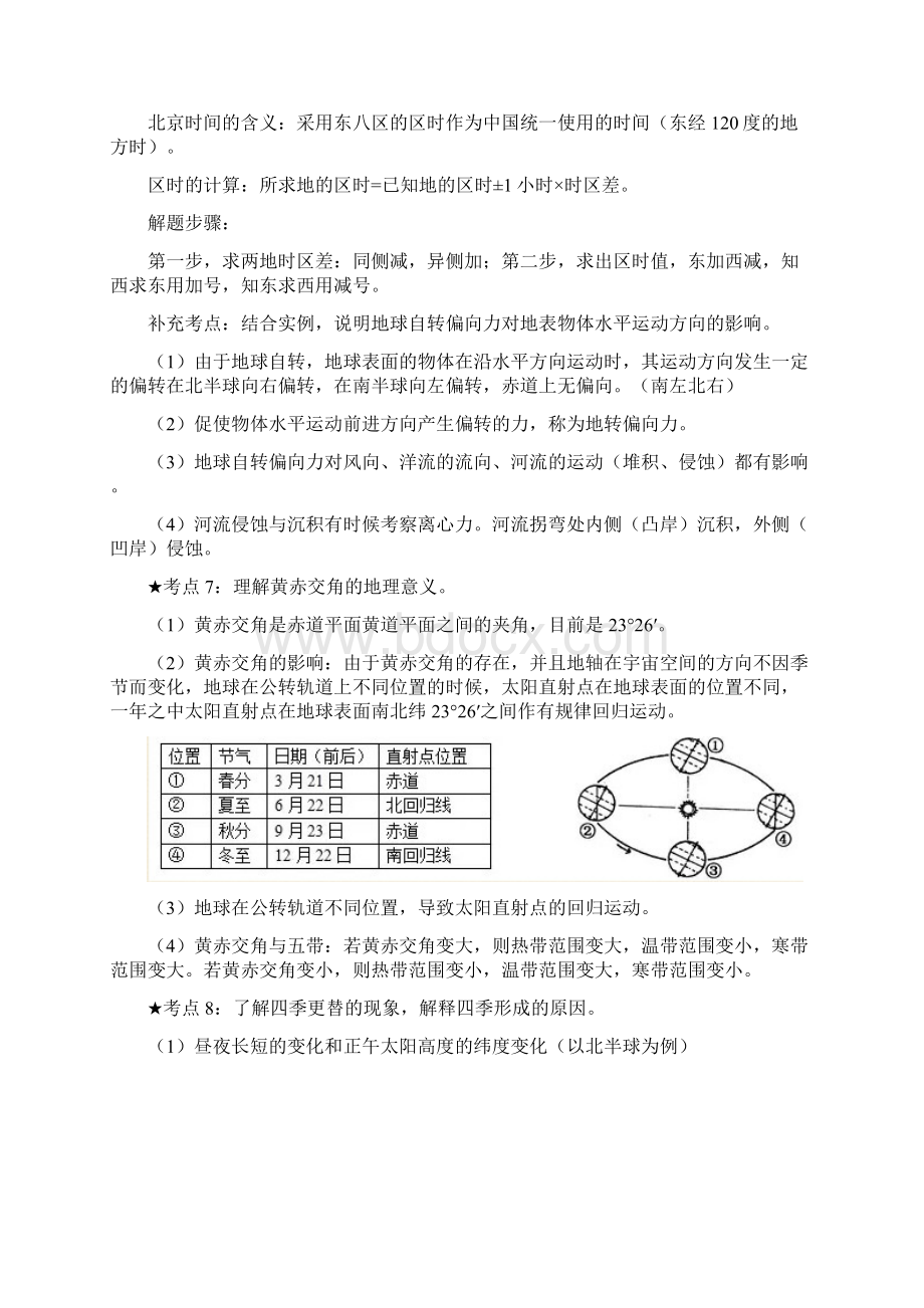 高中地理必修一知识点总结完整版.docx_第3页