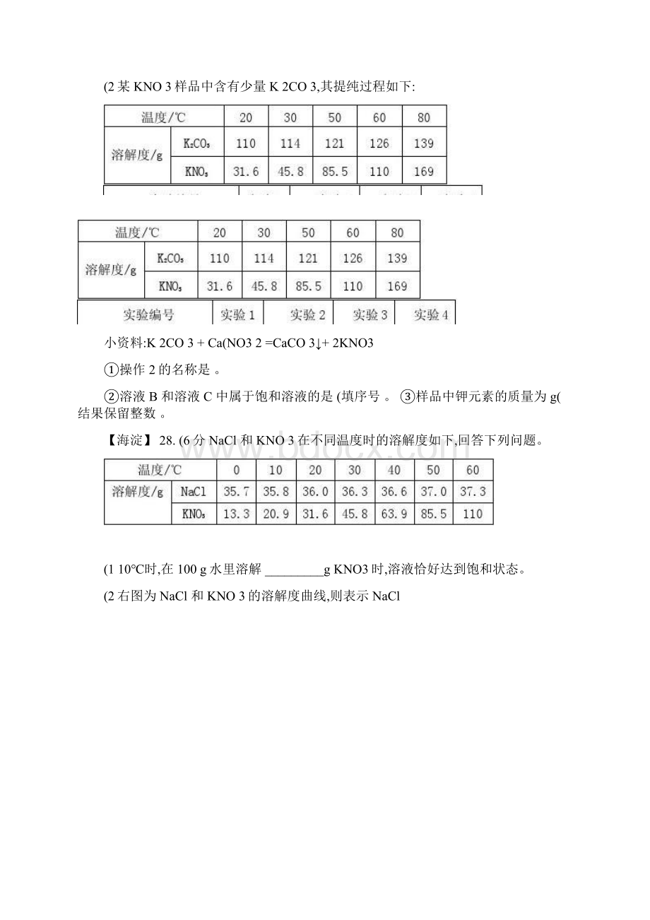 北京市中考化学一模试题汇编溶液人教新课标版.docx_第2页