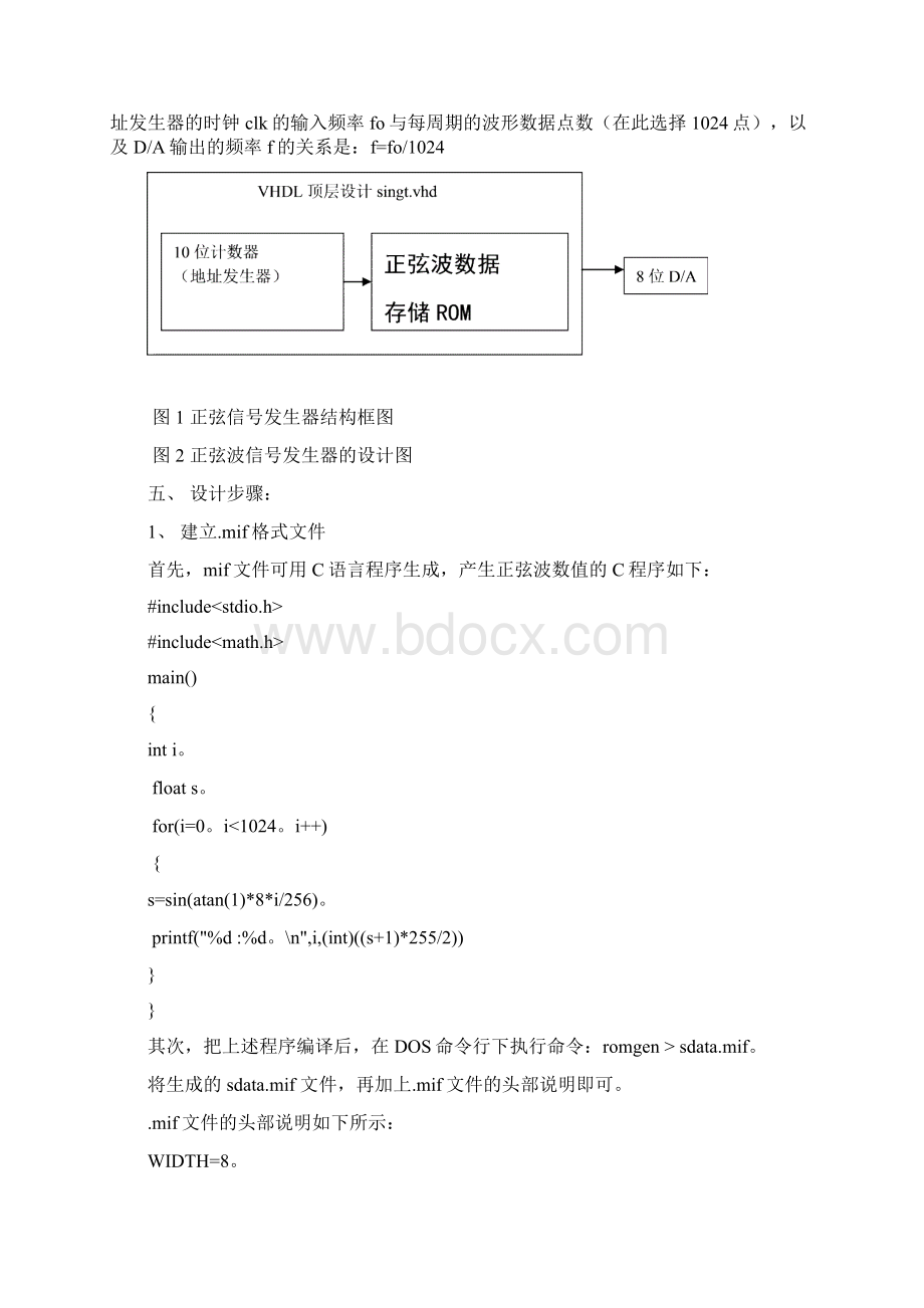 EDA课程报告正弦波信号发生器的方案设计书.docx_第2页