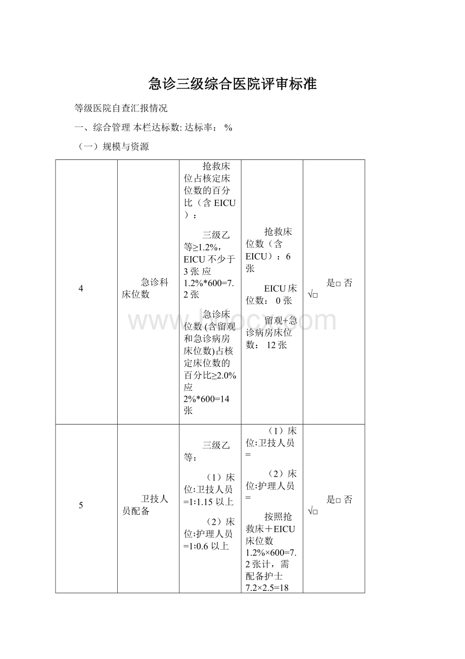 急诊三级综合医院评审标准.docx_第1页