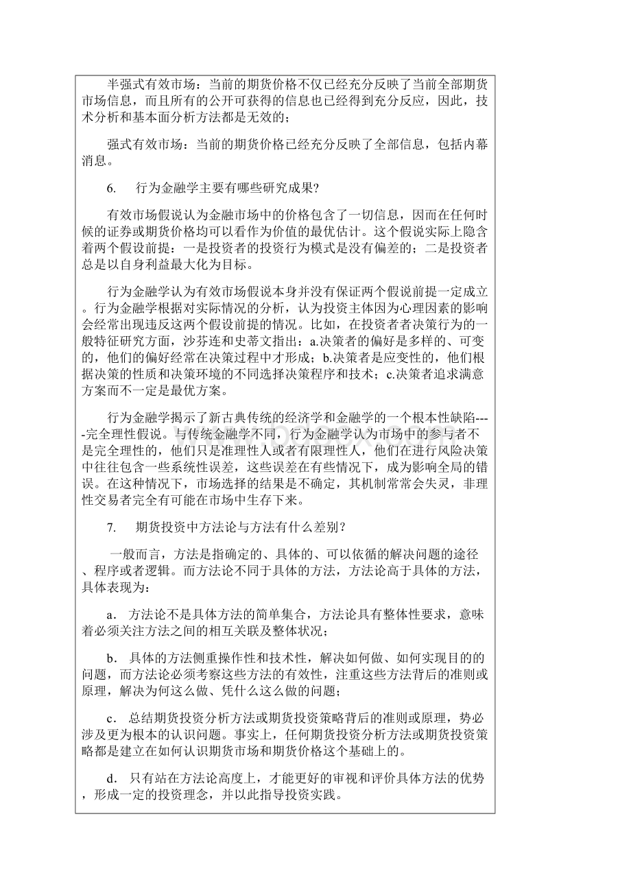 期货投资分析思考与练习答案Word格式文档下载.docx_第2页