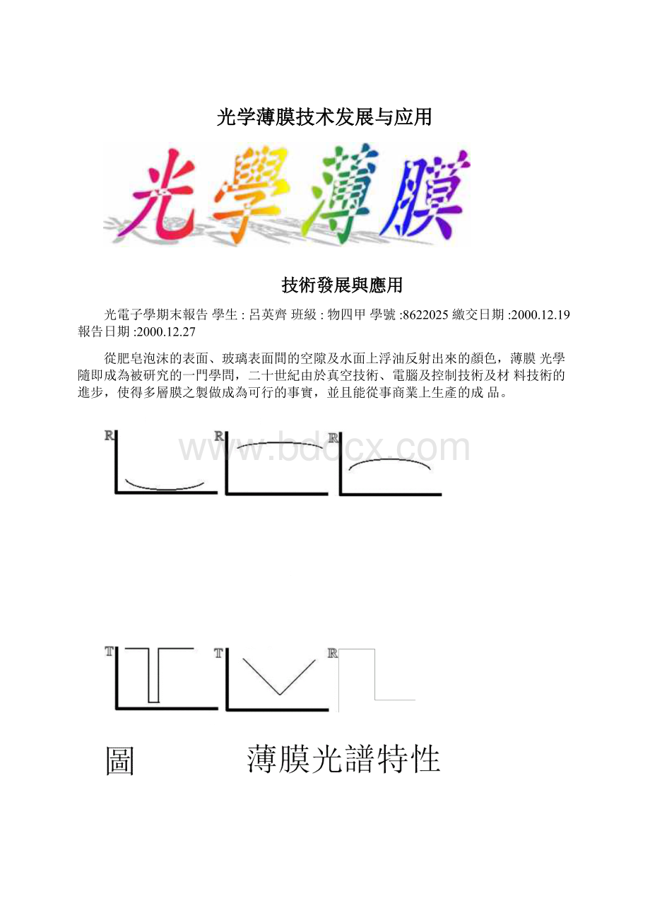 光学薄膜技术发展与应用.docx