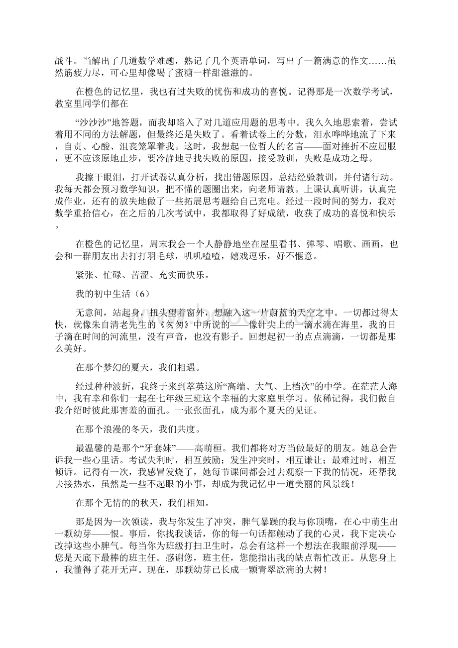 多味的初中生活作文十一篇doc.docx_第2页