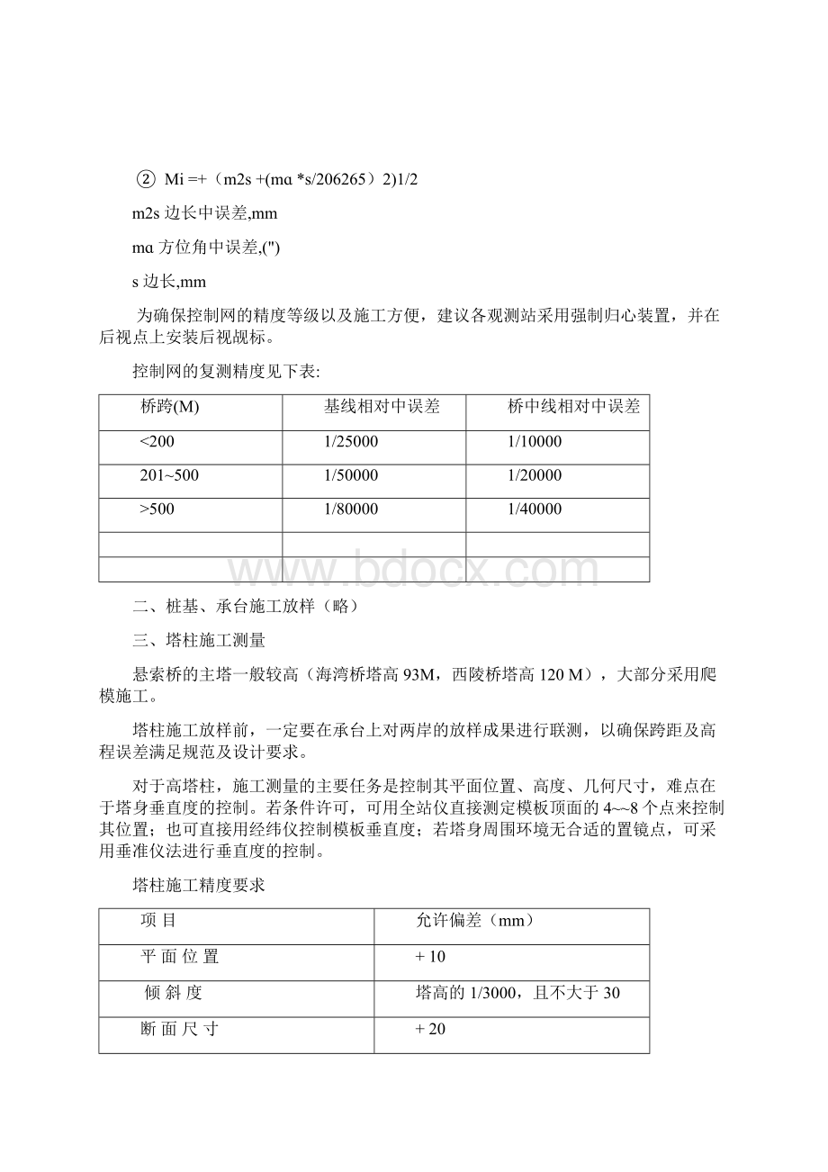 悬索桥的测量技术Word格式文档下载.docx_第2页