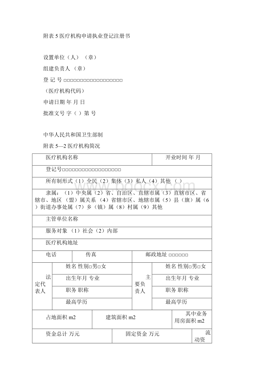 村卫生室设置申请表格Word格式文档下载.docx_第2页