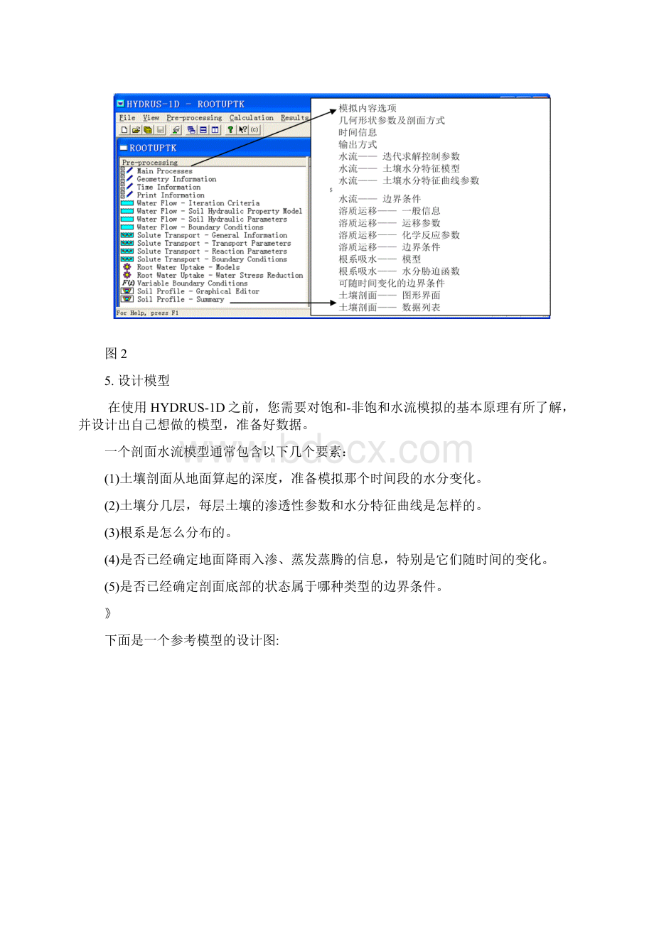 Hydrus1D简明使用手册Word格式文档下载.docx_第3页