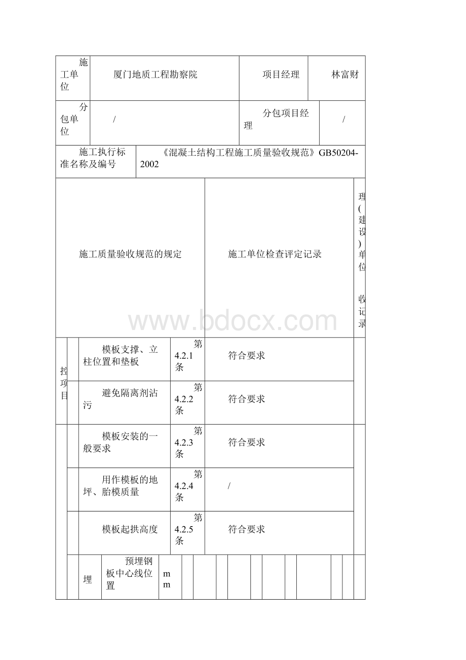 排水沟工程检验批质量验收记录Word格式.docx_第2页