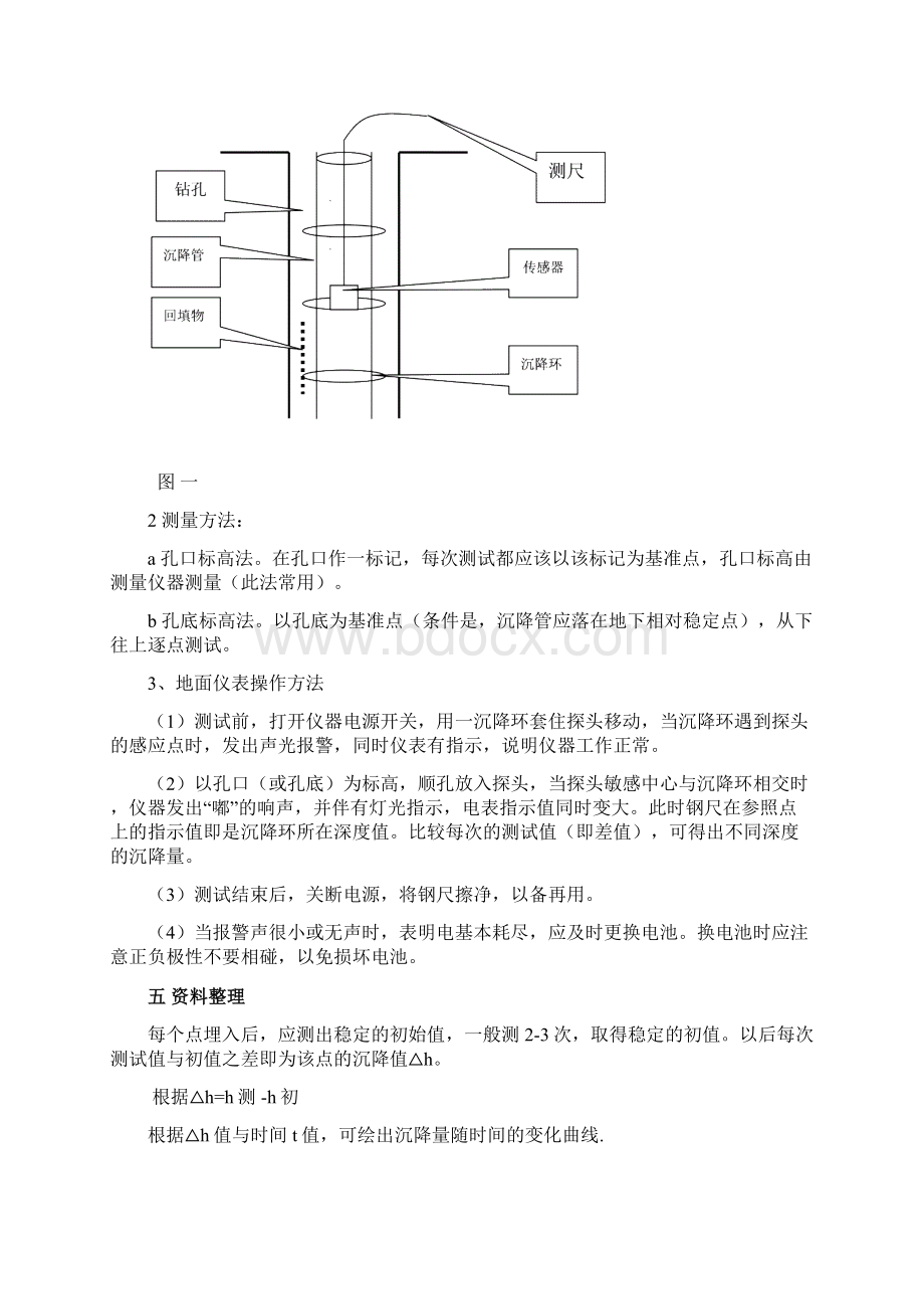 软基沉降监测仪器使用说明及施工方法.docx_第2页