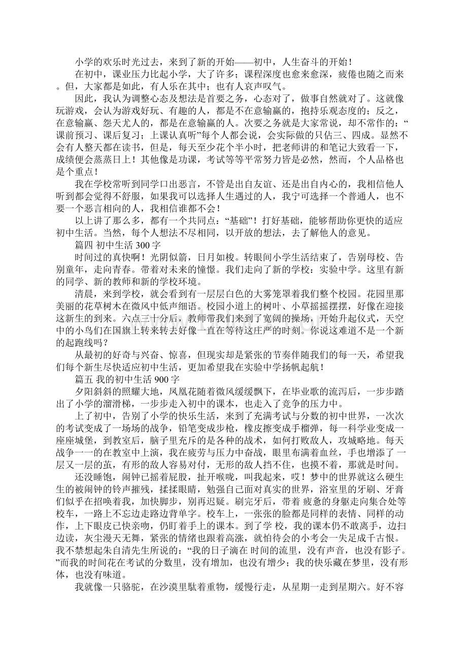 我的初中生活8篇.docx_第2页