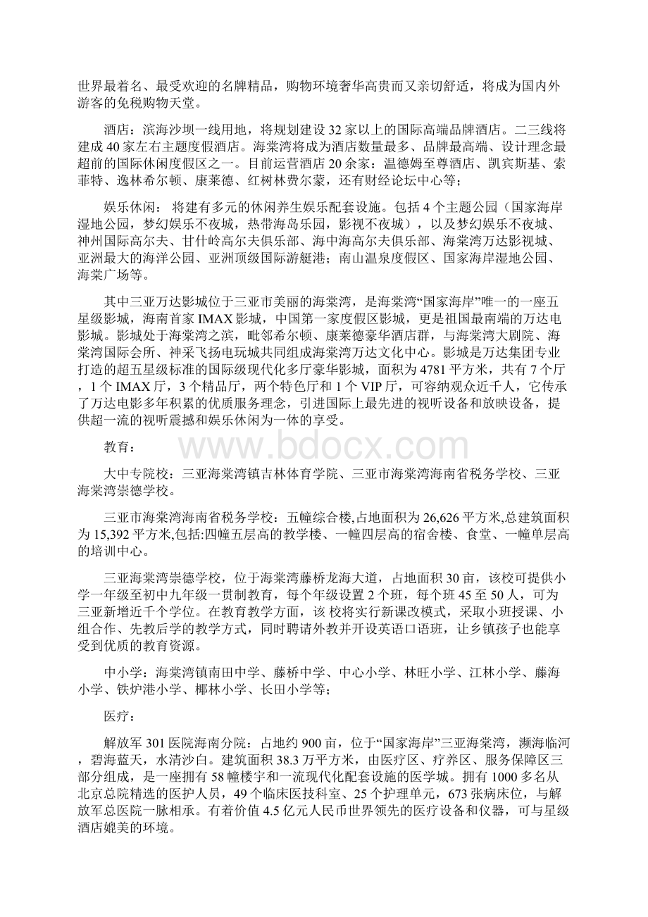 三亚海棠湾市场调研报告精选文档.docx_第2页