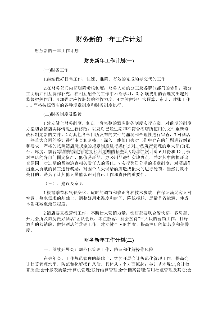 财务新的一年工作计划.docx_第1页