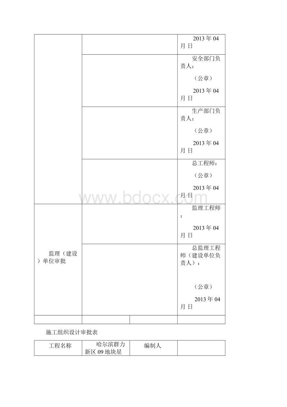 施工组织设计审批表模板.docx_第2页