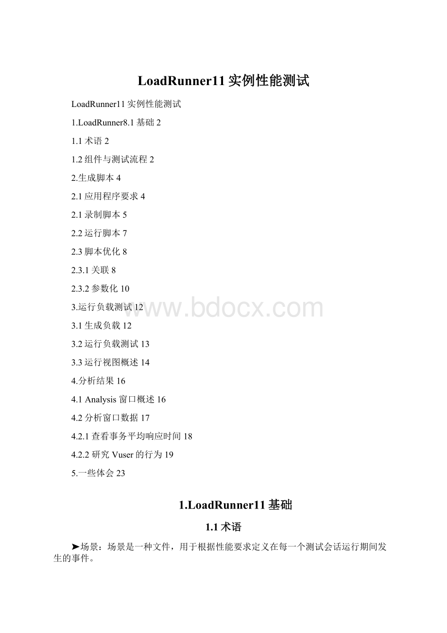 LoadRunner11实例性能测试文档格式.docx