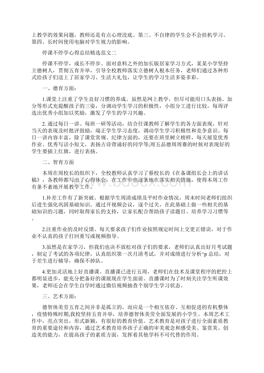 停课不停学心得体会优秀范文.docx_第2页