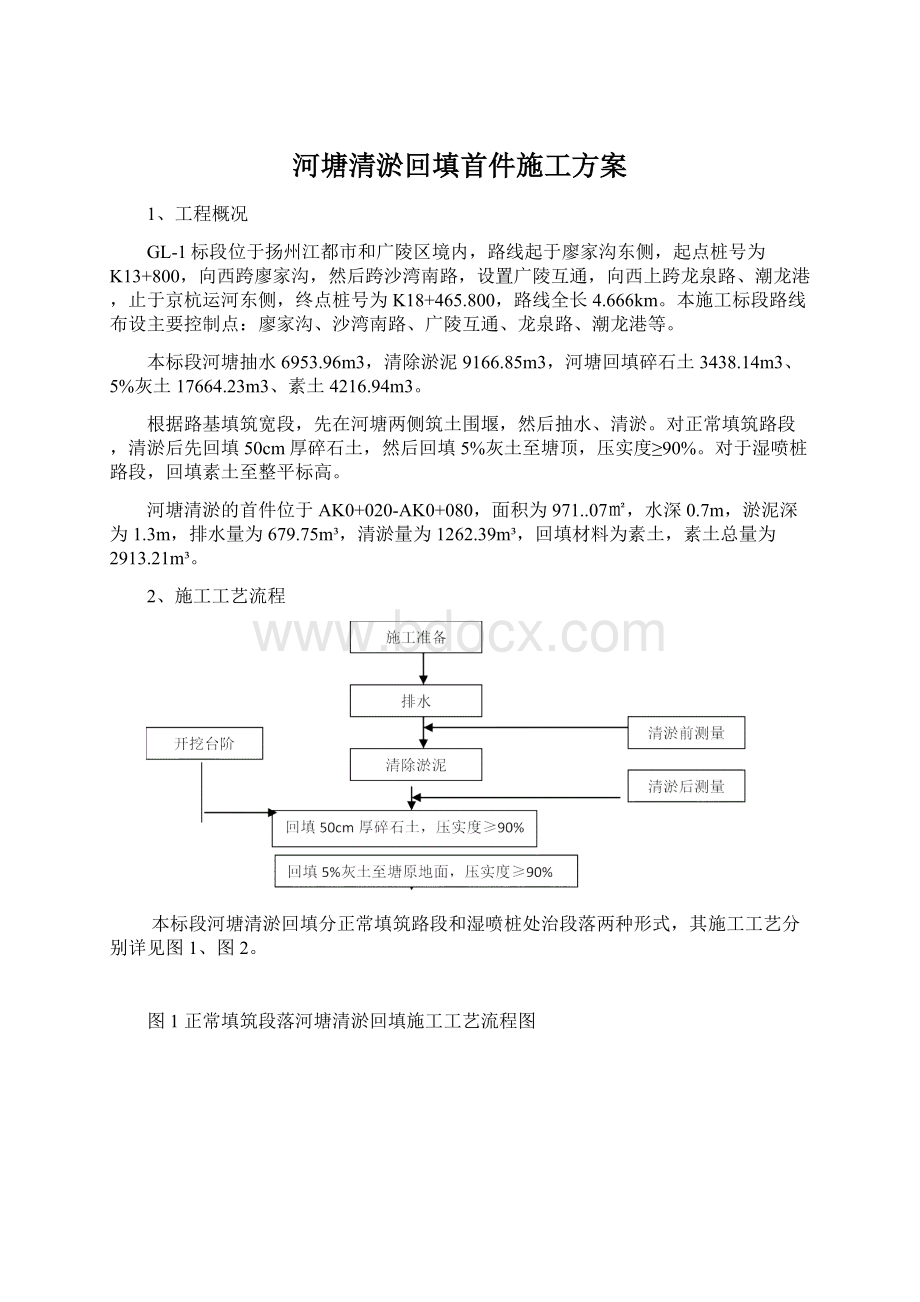 河塘清淤回填首件施工方案.docx