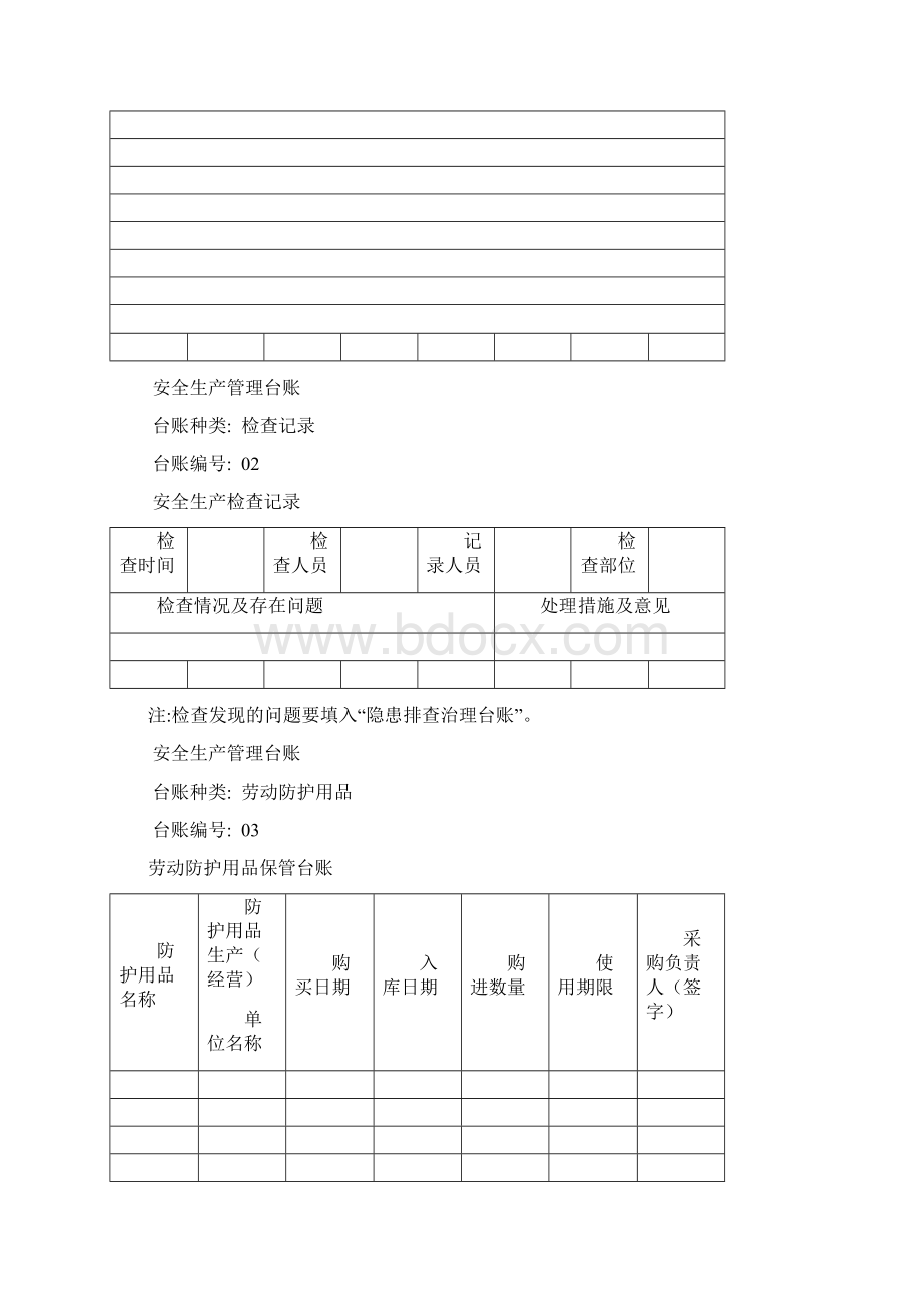 安全生产台账样本87496Word文档格式.docx_第2页