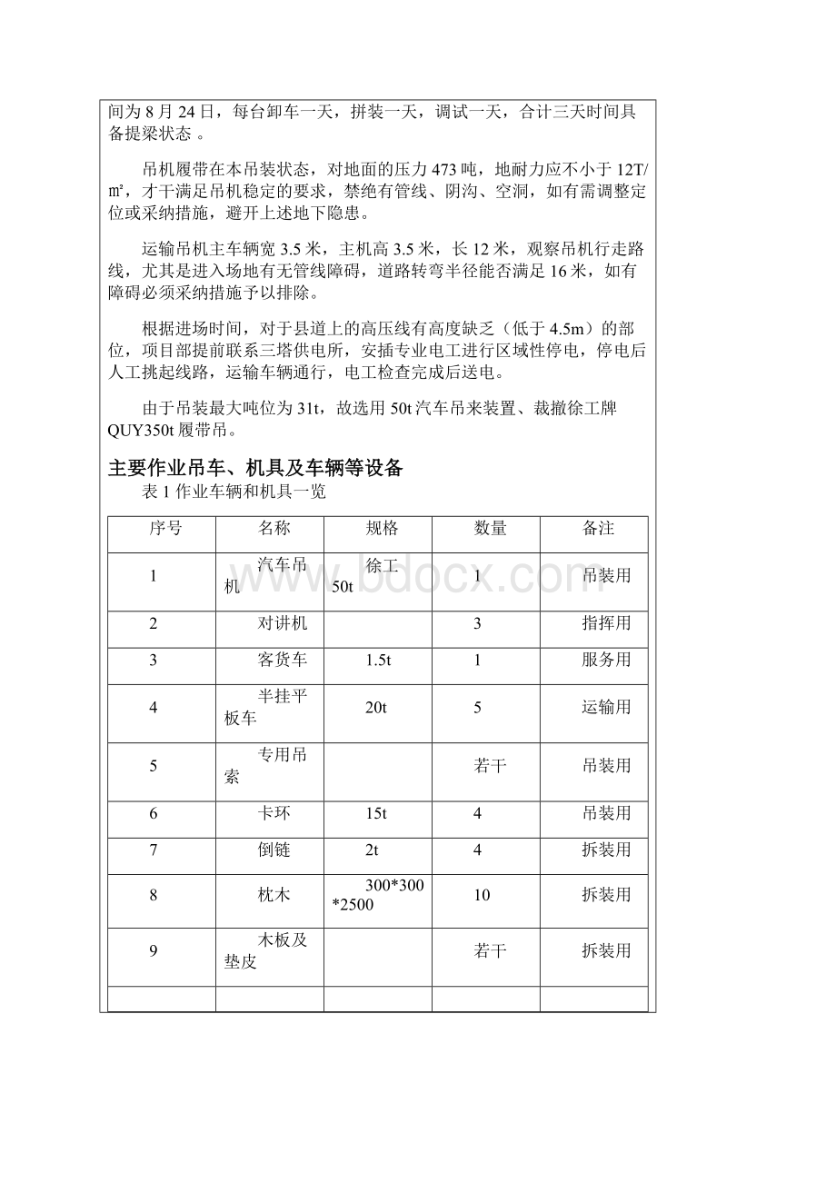 履带吊安装与吊装安全技术交底Word文档下载推荐.docx_第2页